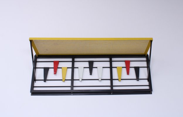 Colored Metal Coat Rack by Tjerk Reijenga for Pilastro, 1950s-XT-1774746