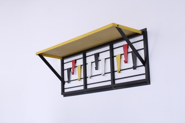 Colored Metal Coat Rack by Tjerk Reijenga for Pilastro, 1950s-XT-1774746