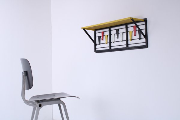 Colored Metal Coat Rack by Tjerk Reijenga for Pilastro, 1950s-XT-1774746