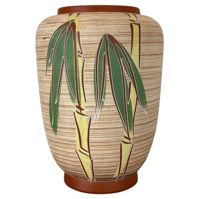 Colorful Abstract Bamboo Ceramic Pottery Vase by Eiwa Ceramics, Germany, 1960s-QZ-1815877