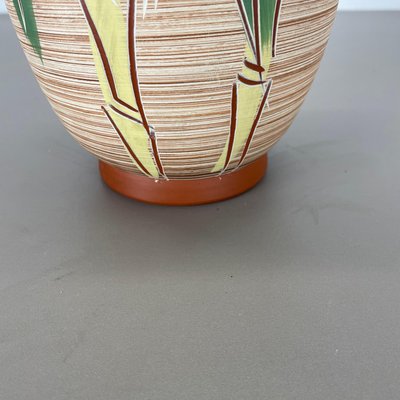 Colorful Abstract Bamboo Ceramic Pottery Vase by Eiwa Ceramics, Germany, 1960s-QZ-1815877