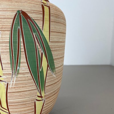 Colorful Abstract Bamboo Ceramic Pottery Vase by Eiwa Ceramics, Germany, 1960s-QZ-1815877