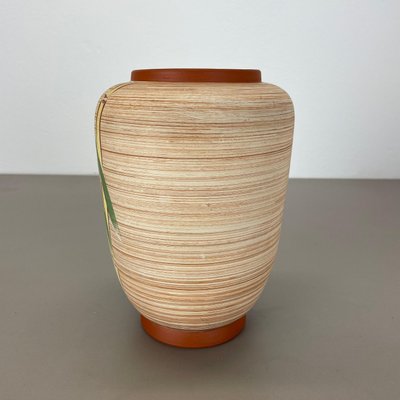 Colorful Abstract Bamboo Ceramic Pottery Vase by Eiwa Ceramics, Germany, 1960s-QZ-1815877