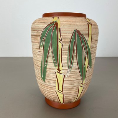 Colorful Abstract Bamboo Ceramic Pottery Vase by Eiwa Ceramics, Germany, 1960s-QZ-1815877