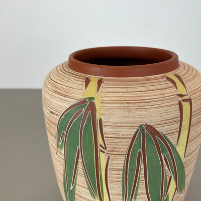 Colorful Abstract Bamboo Ceramic Pottery Vase by Eiwa Ceramics, Germany, 1960s-QZ-1815877