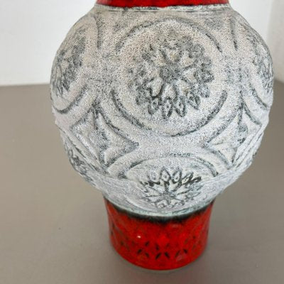 Colorful Abstract Fat Lava Pottery Vase from Bay Keramik, Germany, 1970s-QZ-1265066