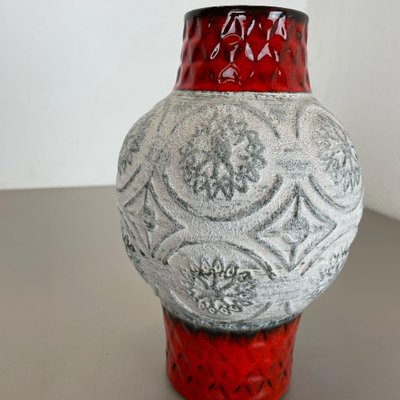 Colorful Abstract Fat Lava Pottery Vase from Bay Keramik, Germany, 1970s-QZ-1265066