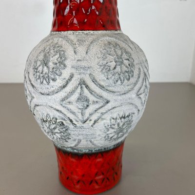 Colorful Abstract Fat Lava Pottery Vase from Bay Keramik, Germany, 1970s-QZ-1265066