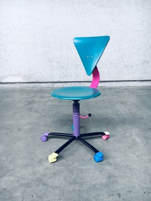 Colorful Desk Chair, 1980s-RQV-932822