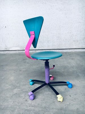 Colorful Desk Chair, 1980s-RQV-932822