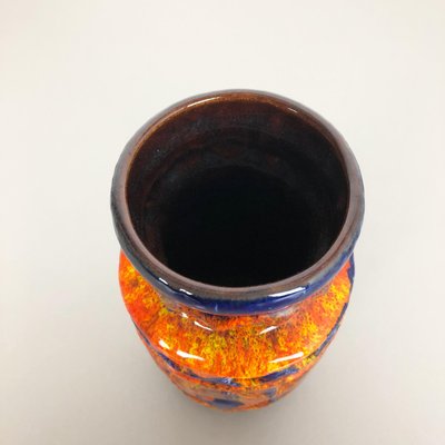 Colorful Fat Lava Pottery Vase from Bay Ceramics, Germany, 1950s-QZ-1151867