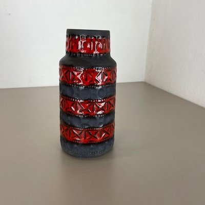 Colorful Fat Lava Pottery Vase from Bay Keramik, Germany, 1970s-QZ-1265060