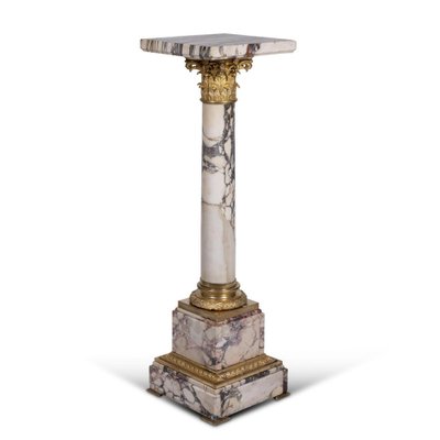 Column in Marble and Gilt Bronze-WFS-1771519