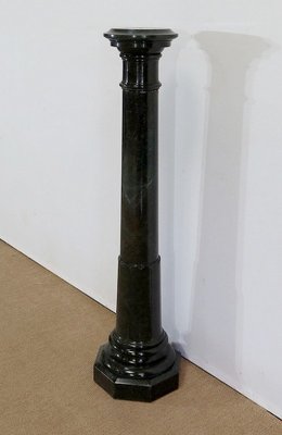 Column with Rotating Top in Sea Green Marble, Late 19th Century-RVK-1286362