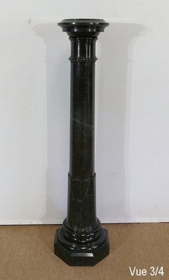 Column with Rotating Top in Sea Green Marble, Late 19th Century-RVK-1286362