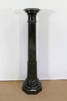 Column with Rotating Top in Sea Green Marble, Late 19th Century-RVK-1286362