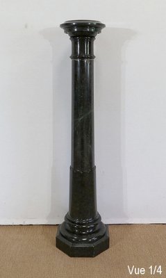 Column with Rotating Top in Sea Green Marble, Late 19th Century-RVK-1286362