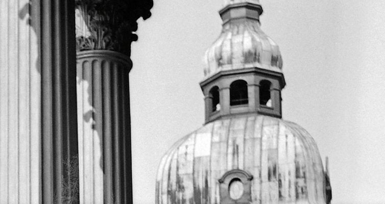 Columns at Entrance of Darmstadt Theatre, Germany, 1938, Printed 2021-DYV-997875