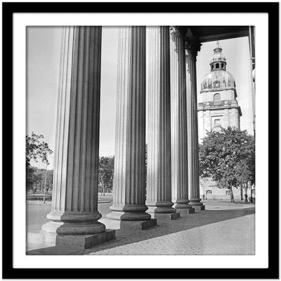 Columns at Entrance of Darmstadt Theatre, Germany, 1938, Printed 2021-DYV-997875