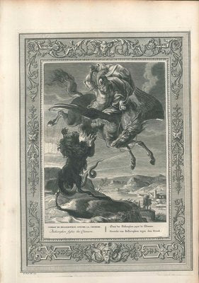 Combat de Bellerophon contre la Chimere, from ''Le Temple des Muses'' 1742-ZCI-758845