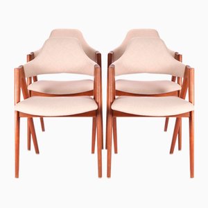 Compass Chairs in Teak by Kai Kristianen for Sva Møbler, Set of 4-EMG-1441643