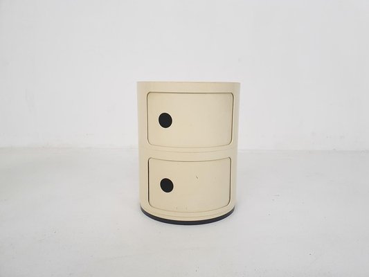 Componibili Tondi Nightstand attributed to Anna Castelli Ferrieri for Kartell, Italy, 1960s-ZO-2035194