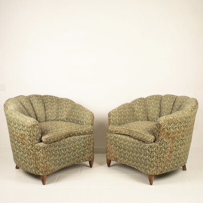 Conchiglia Armchairs in the style of Giò Ponti, 1950s, Set of 2-BAD-1723785