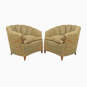 Conchiglia Armchairs in the style of Giò Ponti, 1950s, Set of 2-BAD-1723785