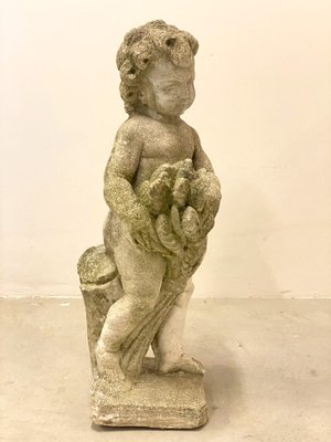 Concrete Putto Summer Statue, 1970s-NPC-1325149