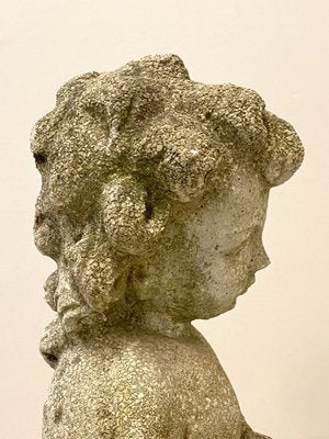 Concrete Putto Summer Statue, 1970s-NPC-1325149