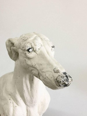 Concrete Statue of Whippet Dog-UCH-1224755