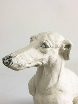 Concrete Statue of Whippet Dog-UCH-1224755