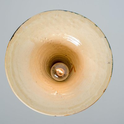 Cone Beige Orange Ceramic Pendant Light, 1970-VDW-1776411