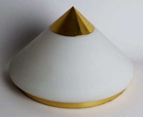 Cone Ceiling Lamp in Gold and White from Limburg-ESB-1376706