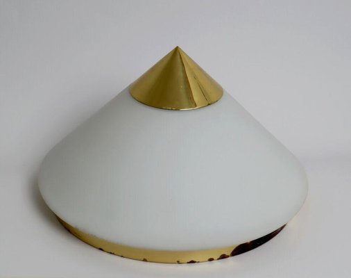 Cone Ceiling Lamp in Gold and White from Limburg-ESB-1376706