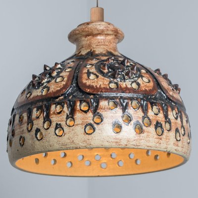 Cone Chocolate Brown Ceramic Pendant Light, 1970-VDW-2016866