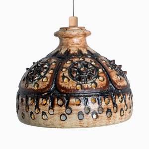 Cone Chocolate Brown Ceramic Pendant Light, 1970-VDW-2016866