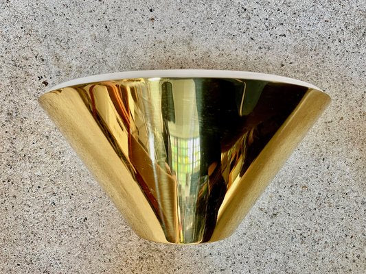 Cone-Shaped Brass Wall Lamps or Sconces by Glashütte Limburg, 1960s, Set of 2-JP-1020417