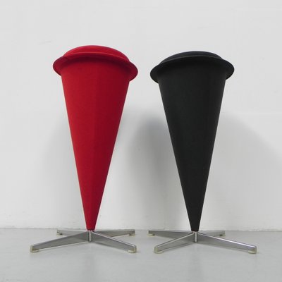 Cone Stools attributed to Verner Panton for Plus-Linje, 1960s, Set of 2-TL-1401170