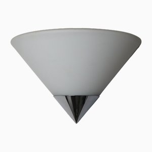 Cone Wall Lamp in Chrom from Limburg Glashütte, 1980s-ESB-1811824