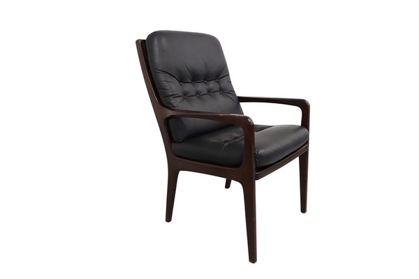 Conference Armchair in Leather with High Backrest by Eugen Schmidt, 1960-XTG-1352832