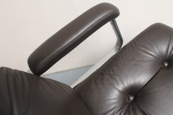 Conference Chair in Leather from Drabert, 1970s-PF-1261539