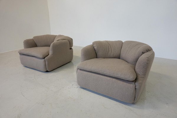 Confidential Seating Set by Alberto Rosselli for Saporiti, 1970s, Set of 3-FGA-1770727