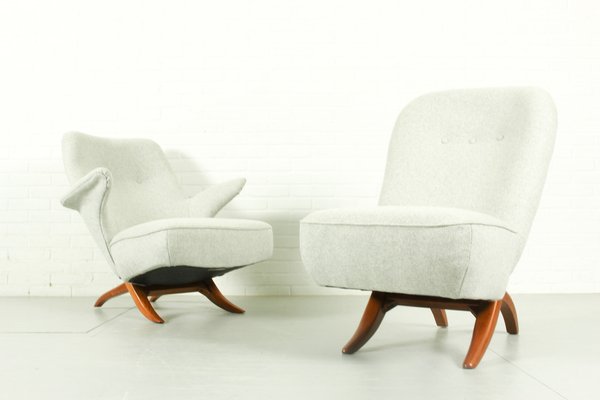 Congo & Pinguin Lounge Chairs by Theo Ruth for Artifort, the Netherlands, 1957, Set of 2-ZA-1816445