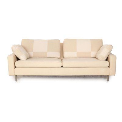 Conseta Fabric Two-Seater Cream Beige Sofa from Cor-RQW-2036328