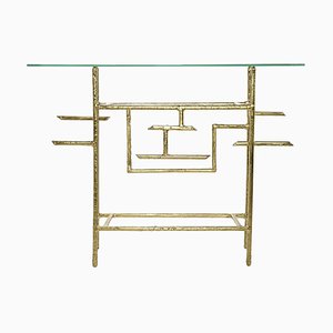 Console in Brass by Henri Fernandez-NQ-1249346