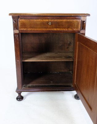 Console Table in Mahogany with Inlaid Wood, 1880-UY-1723427