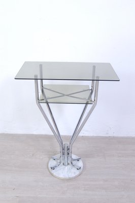 Console Table in Steel and Marble, 1970s-XSG-1358020