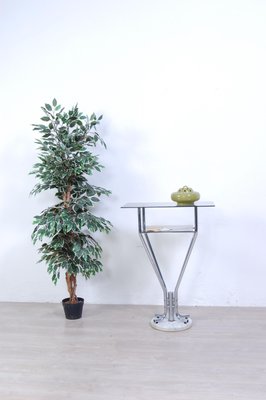 Console Table in Steel and Marble, 1970s-XSG-1358020