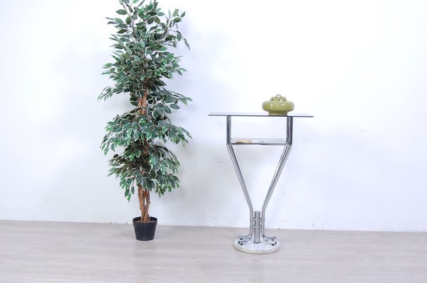 Console Table in Steel and Marble, 1970s-XSG-1358020